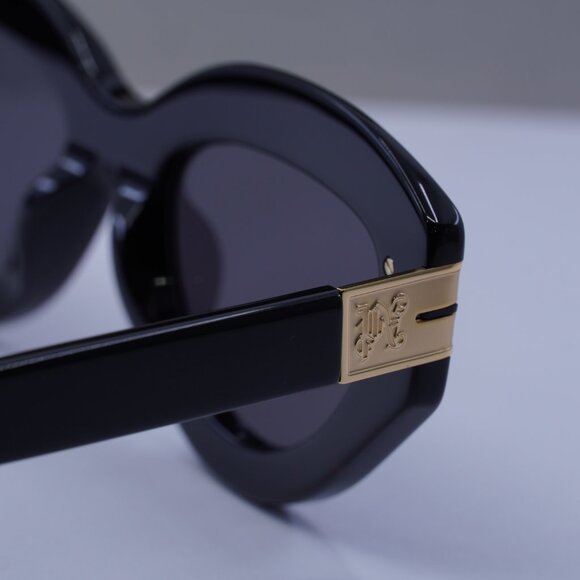 Palm Angels PERI10F MIRACLE 1007 Cat Eye Sunglasses - Black/Dark Grey - Picture 11 of 11